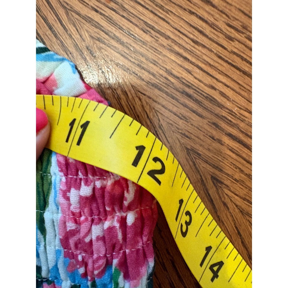 SweetHoney Girls Pink Peony Floral Smocked Tiered Maxi Dress Size 10Y Cotton - Picture 3 of 6